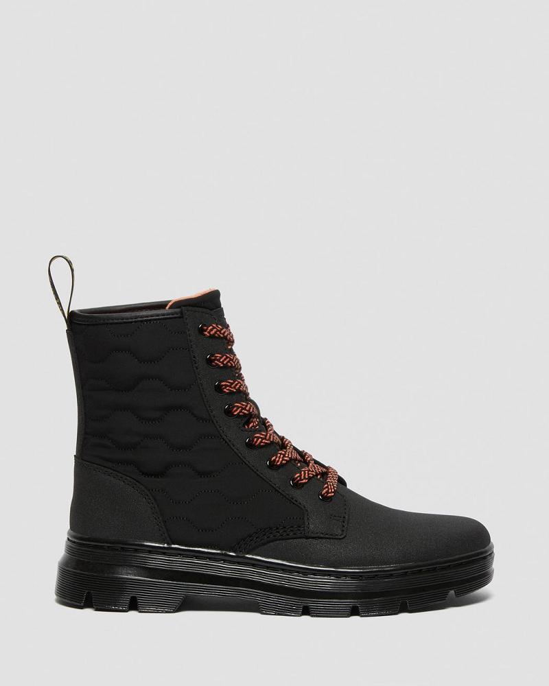 Black Men's Dr Martens Combs II Dual Leather Ankle Boots | CA 437KOR